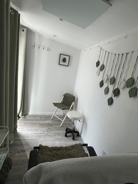 Interior of Amber’s therapy room in Gourock